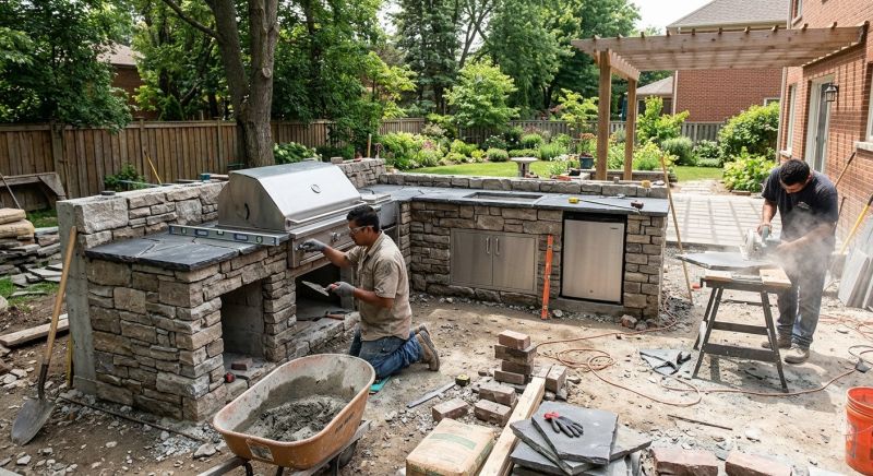 Outdoor Kitchen Installation in Alpharetta, GA